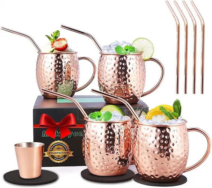 4 tasses de mule de Moscou
