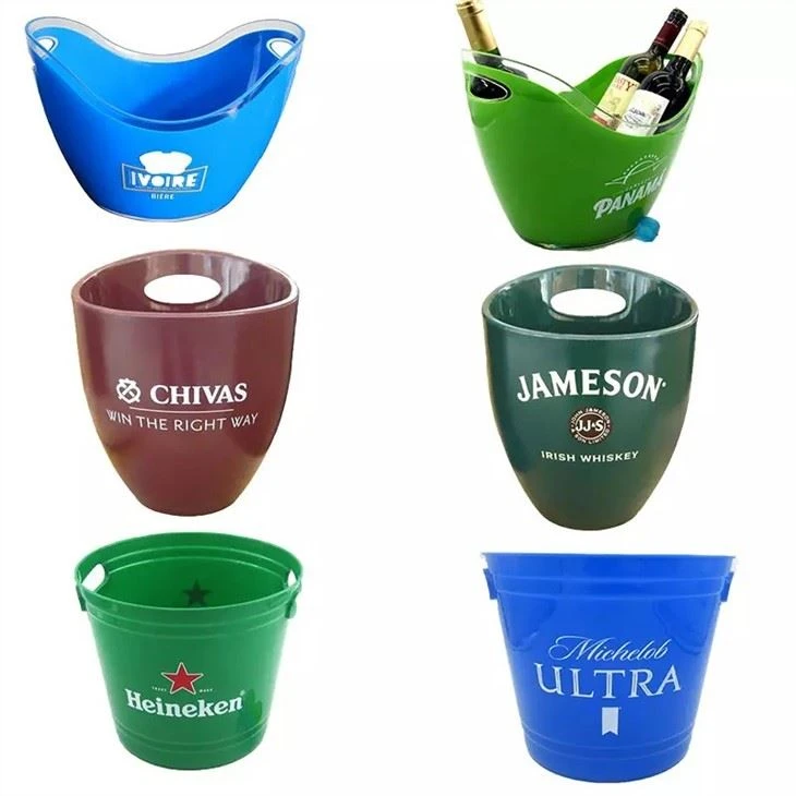 customized Beverage Storage Tub Plastic Ice Bucket