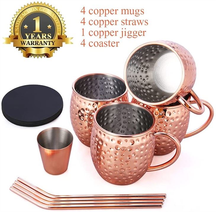 4 moscow mule mugs