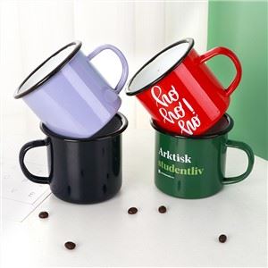 Tasses en émail personnalisées
